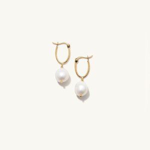 Mejuri Organic Pearl Earrings